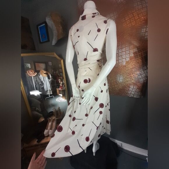 Nwot Zara 100% Cotton Lolipop Print Maxi Dress - Picture 5 of 15